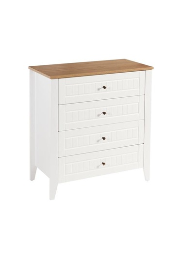 Just Home Mona Şifonyer - Beyaz / Sepet Beyaz / Sepet