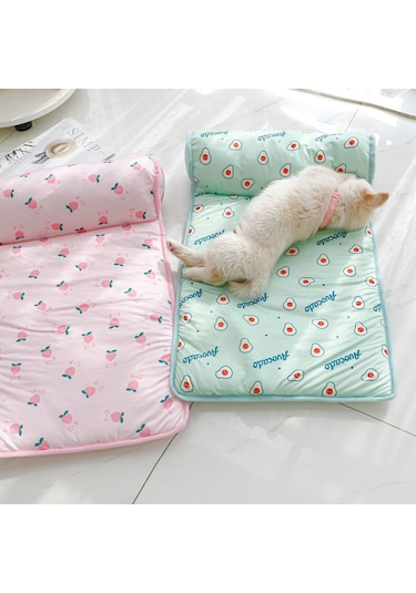 Maiyame Coolcore Buz İpek Serin Duygu Evcil Hayvan Pedi Kedi Köpek Kulübesi Matı 5