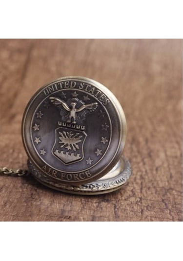 Daks ABD Hava Kuvvetleri Armalı 24 MM Köstekli Cep Saati