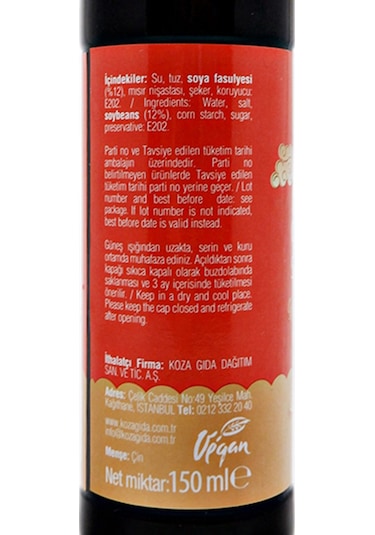 Glutensiz Soya Sosu Chefline Asia 150 ML