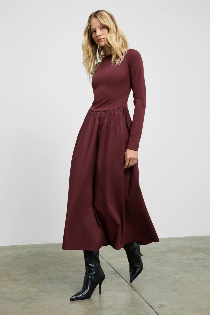 Grımelange Panı Kadın Maxi Boy Etek Kısmı Dokuma Poplin Kloş Üst Kısmı Esnek Viskon Elastan Şık Bord Bordo Grımelange Panı Kadın Maxi Boy Etek Kısmı Dokuma Poplin Kloş Üst Kısmı Esnek Viskon Elastan Şık Bord Bordo