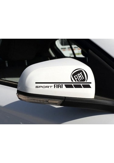 Yan Ayna Fiat Modifiye Sticker Yapıştırma 2 Adet