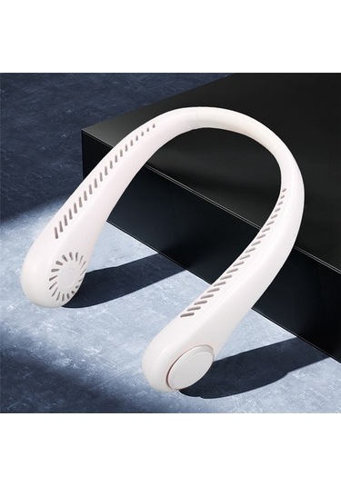 Taşınabilir Mini Boyun Fanı 1200mah Usb Şarj Edilebilir 3 Hızlı Spor Fanı-d 4710 Pembe