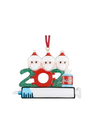 Lijinxu Reçine Noel Kolye Hatıra Hediyeleri Noel 3 Kafa Için