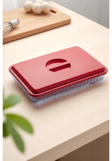 Tineke Plastik Buhar Kanallı Borcam Kapağı Dikdörtgen