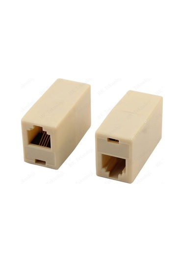 RJ11 6P4C Dişi Dişi Adaptör Telefon Kablosu Uzatma Aparatı