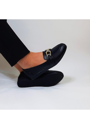 Fiyra Sdf612 Tokalı Fiyonk Siyah Kaymaz Bayan Babet 001