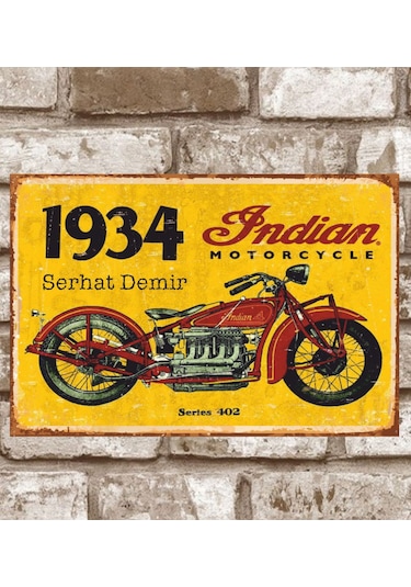 Kişiye Özel Metal Retro Poster (29X19) (547644453)