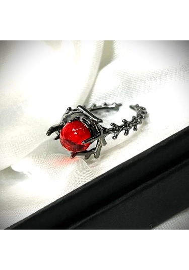 Dükkan Design Ejderha Yumurtası Ayarlanabilir Yüzük Antrasit