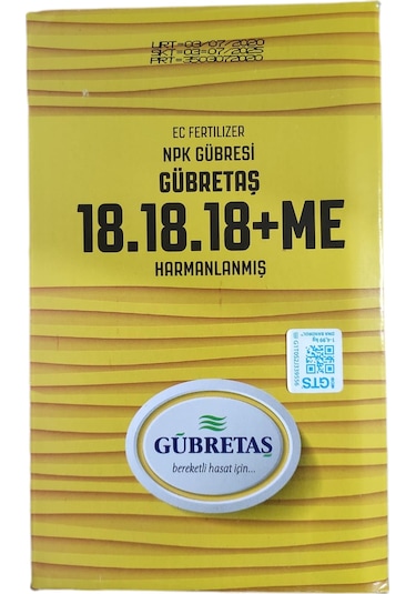 Gübretaş 18-18-18+ Mikro Elementli Npk Gübresi (1 KG)