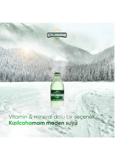 Kızılcahamam Çamlık Doğal Maden Suyu Sade 200 Ml X 6 Adet