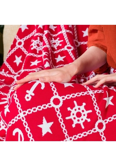 Marin Desen Triko Battaniye Koltuk Şalı (538861488)-130X170