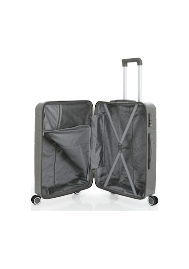 Mçs Polipropilen Valiz V366 55 Cm S20sy100004155 00006 Gri