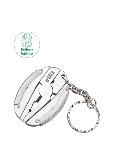 İzeltaş Elta Multi Tool Mini 7 Fonksiyonlu Katlanır Çok Amaçlı Pense El Aleti Paslanmaz Çelik 75 Mm Diğer