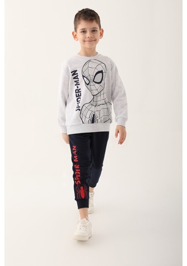 Spiderman Kar Melanj Erkek Çocuk Eşofman Takımı 5274-41275