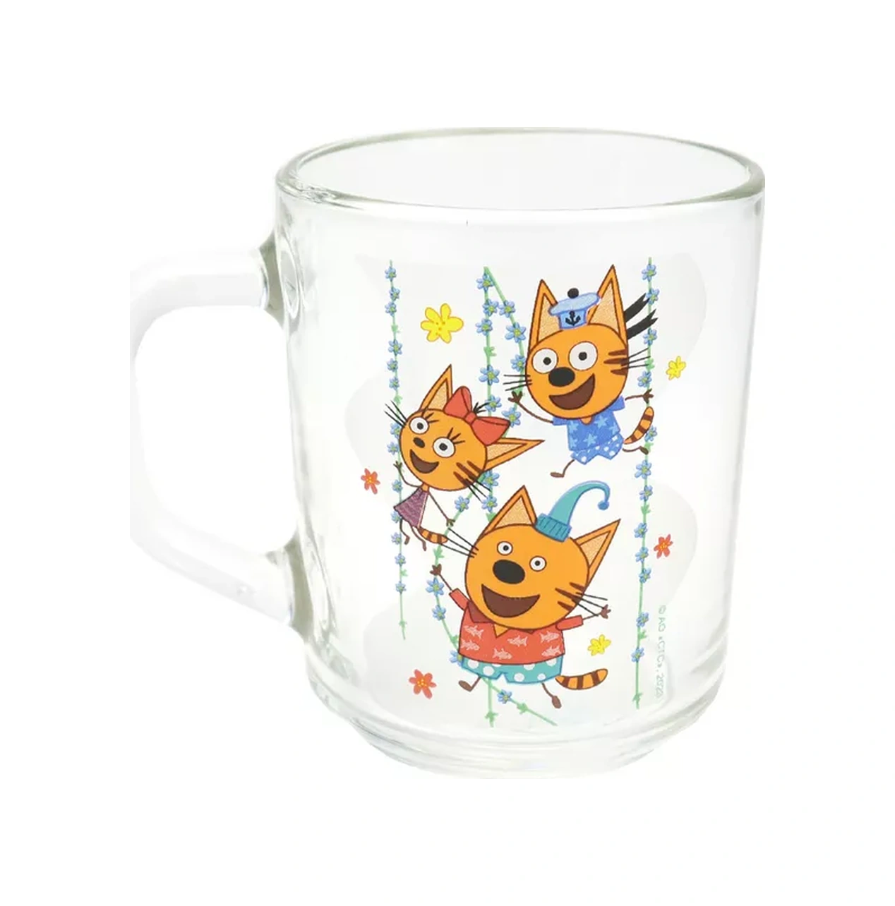 Nd Plej Fincan "üç Kedi" Karamel Korjık Çiçekler 230 Ml, Cam 182653057 Gri