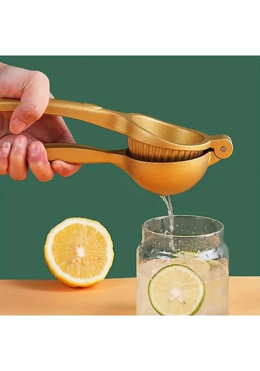 Alüminyum Alaşımlı Ev Meyve Limon Manuel Sıkacağı Narenciye Gold