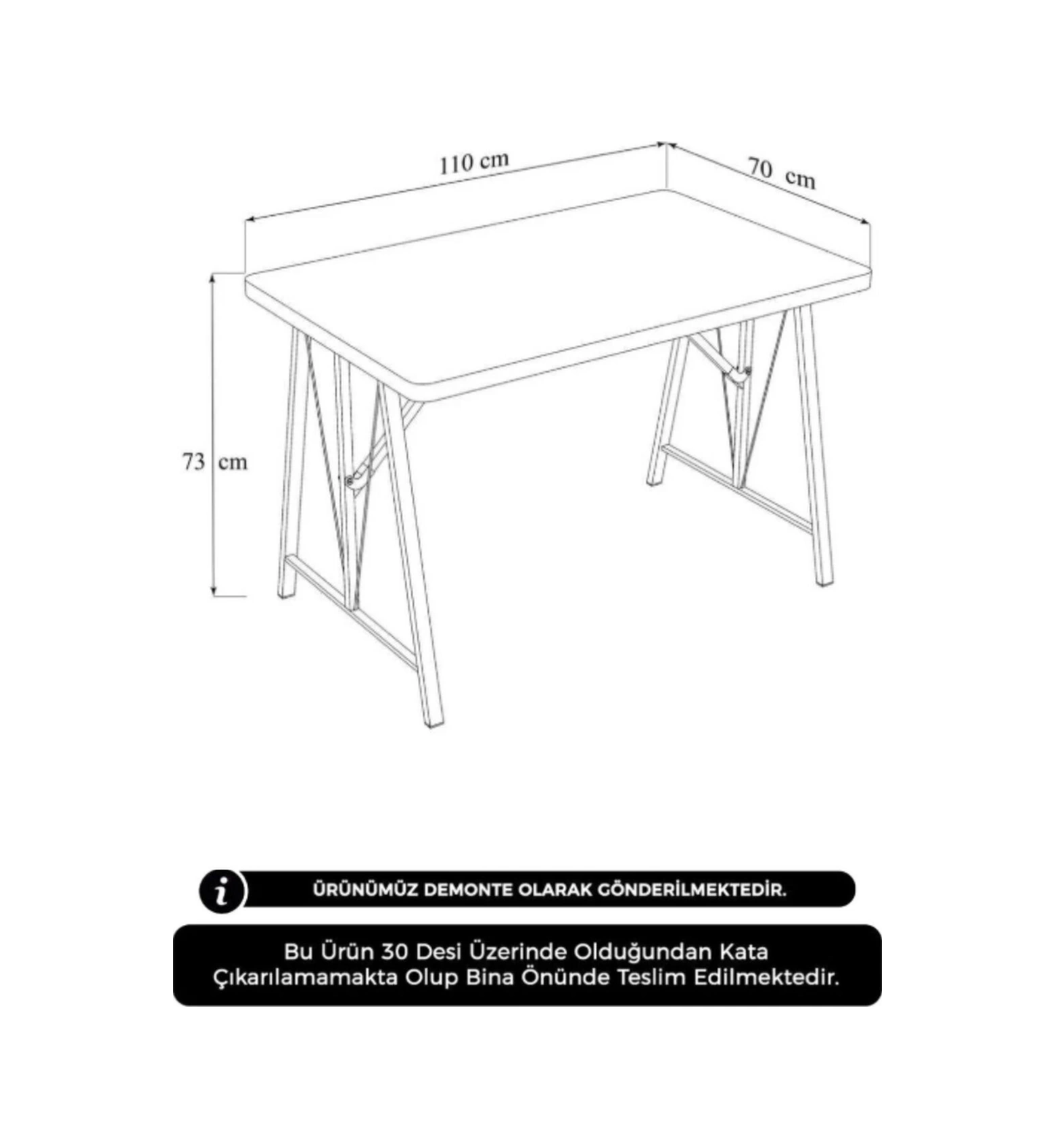 Elfin 70x110cm Sabit Siyah Yemek Masası, Yemek Masası Takımı, Mutfak Masası, 4 Siyah Sandalye Siyah