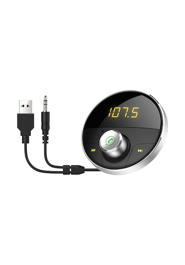 Hy62 Araba Mp3 Çalar Bluetooth Eller Serbest Telefon Gümüş