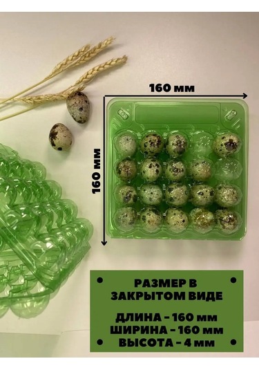 Tpt 20 Gözlü Bıldırcın Yumurtası İçin Tepsi - 20 Adet 101068142 Smaragd Yeşili