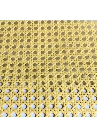 Pazly Sarı Rattan Dokuma 15.7 Geniş, 40x200cm, Mobilya Dekorasyonu İçin Rattan Rulolar Sarı