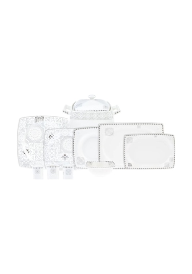 Karaca  Feya Cream 60 Parça 12 Kişilik Yemek Takımı