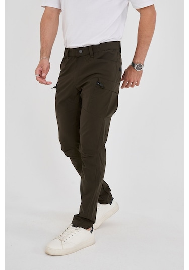 Camp Scoutland Camp525 Outdoor Tactical Su İticili Likralı Yazlık Erkek Taktik Pantolon Haki