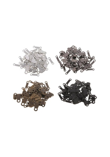 Suntek Pantolon Ve Etek Için 20 Takım Dikiş Kancaları Ve Göz Kapakları Siyah Nikel