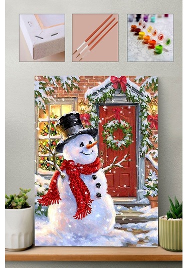 Sayılarla Boyama Seti - Kardan Adam