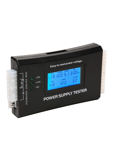 Power Suply Test Cihazı Dijital Lcd Ekran Pc 20/24 Pin
