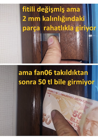 Fan 06 Siyah Kanat Kasa Contası Fitili Epdm