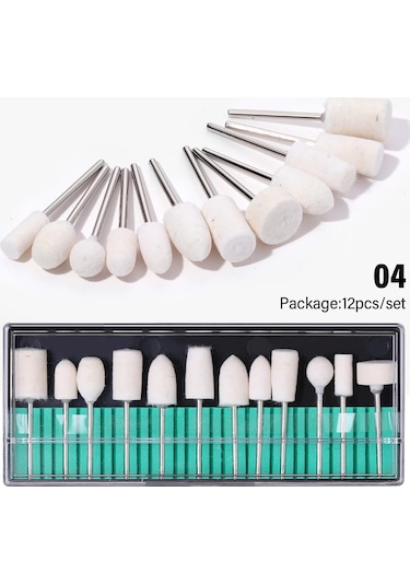 Lulaa Tırnak Matkap Uçları Seti Kum Tırnak Parlatma Çapak Aksesuarı Tırnak Sanat İçin Akrilik Çivi Kaldırmak Jel Tırnak Matkap Uçları Seti Aksesuar Açık Sarı