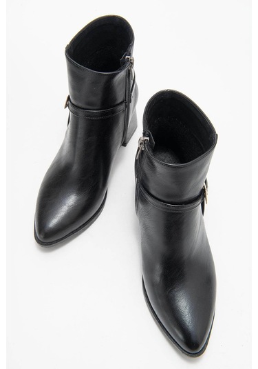 Trender Siyah Kadın Bot & Bootie 21-t064 Siyah
