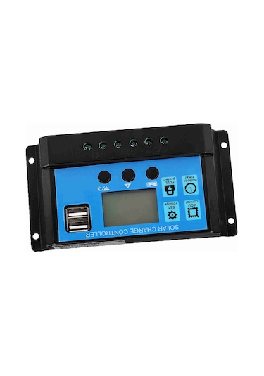 Lemestar Güneş Enerjisi Pwm Kontrolörü 12/24v Otomatik Tanıma, 3a Çift Usb Şarj, 50a, Ekranlı, 3 Aşamalı Yönetim Ve Çoklu Koruma Özellikli