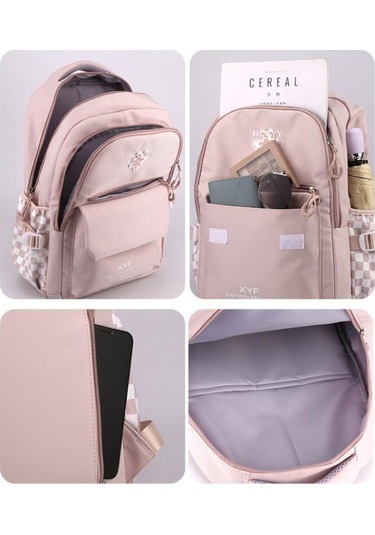 Kampüs Tarzı Öğrenci Sırt Çantası 2023 Yeni Kadın Yüksek Kapasiteli Panel Kareli Okul Çantaları Kızlar İçin Açık Hava Hafif Eğlence Sırt Çantası Pink Pembe Kampüs Tarzı Öğrenci Sırt Çantası 2023 Yeni Kadın Yüksek Kapasiteli Panel Kareli Okul Çantaları Kızlar İçin Açık Hava Hafif Eğlence Sırt Çantası Pink Pembe