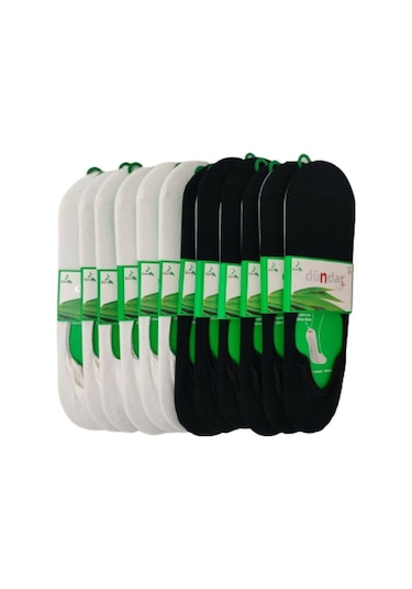 Dündar Erkek 12'Li Bambu Babet Dikişsiz Kokulu Soft Yıkamalı Çorap Çok Renkli