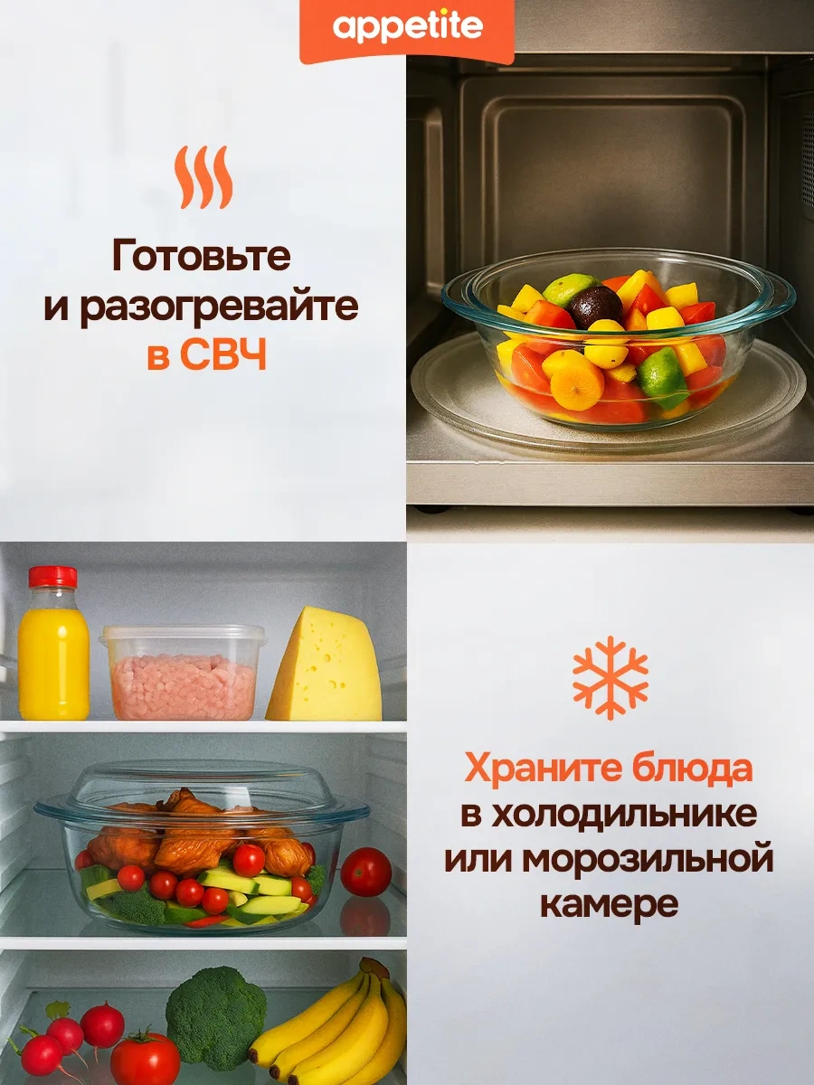 Appetite Kapağı İle Kızartma Kabı/cam Tencere 161519529 Beyaz
