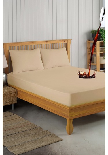 Formeya Set Kahverengi Mikro Fitted Sıvı Geçirmez  TekKişilik  Alez ve 2 Adet Yastık Alezi