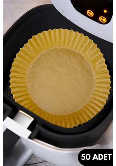 Digithome Airfryer 50 Adet Yanmaz Yapışmaz Pişirme Kağıdı Hava Fritözü Kalıbı 20 Cm Yuvarlak - Mıen-445