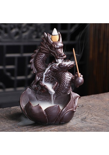 Ejderha Tasarımlı Geri Akışlı Tütsülük