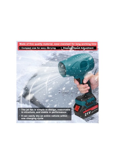 Youtek 21v Şarjlı Endüstriyel Toz Üfleme Makinesi - Taşınabilir Güçlü Fırçalı Motor İle Çok Amaçlı Temizlik Aleti