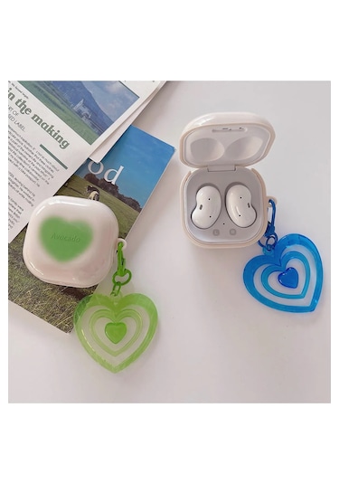 Samsung Galaxy Buds 2 - Buds Pro - Buds 2 Pro Uyumlu Kalpli Kılıf Pembe