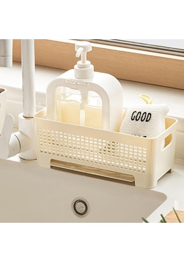 Pazly Suntek Lavabo Sünger Tutucu Taşınabilir Bulaşık Deterjanı Gri - Pratik Gri