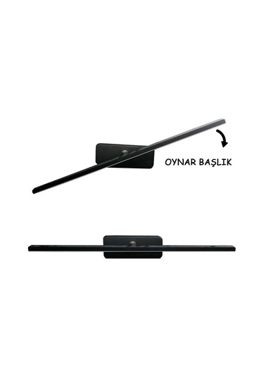 Tablo Aplik Oynar Başlı Led Siyah