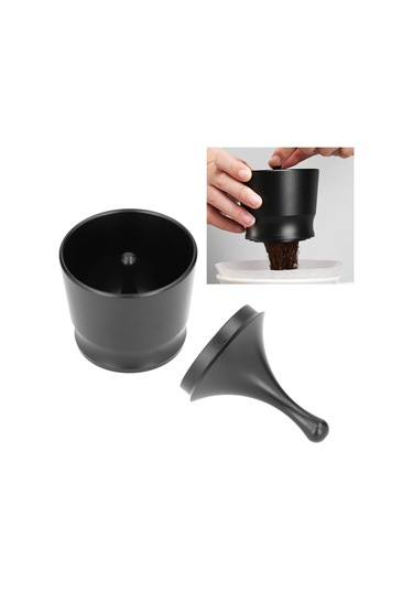 Tenfowee 58mm 304 Paslanmaz Çelik Kahve Tozu Depolama Kapsülü - Dayanıklı, Yemek Dereceli, Ev Ve Café Kullanıma Uygun Kahve Aksesuarı Siyah Diğer