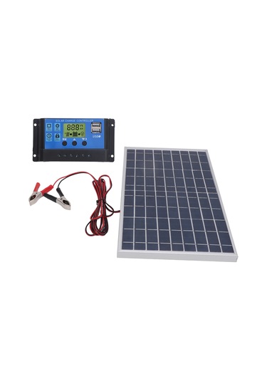 Wezone 10w 12v Güneş Paneli, 30a Kontrolörlü Taşınabilir Araç Şarj Seti - Ip65 Su Geçirmez, Çoklu Güvenlik Özellikleri İle Outdoor Kullanım