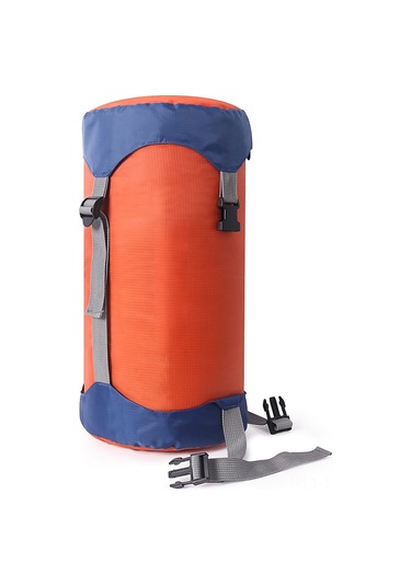 Symbee Turuncu M Boylu 210t Poliester Kompresyon Çantası - 4 Ayarlanabilir Kordonlu, Taşınabilir, Kamp Ve Bisiklet Turları İçin