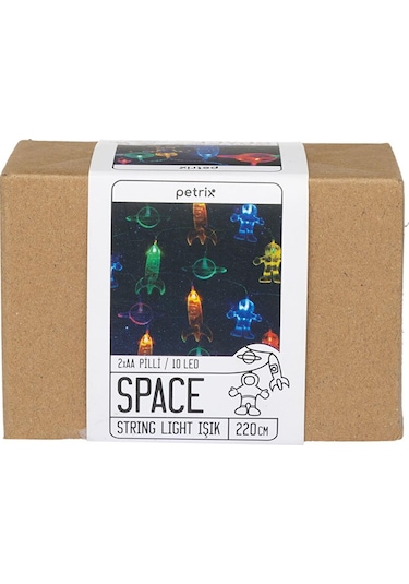 Petrix Astronot 10 Led String Light Renkli Çok Renkli