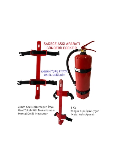 6 KG Yangın Tüpü Askı Demiri-ağır İş Makinaları İçin Uygun