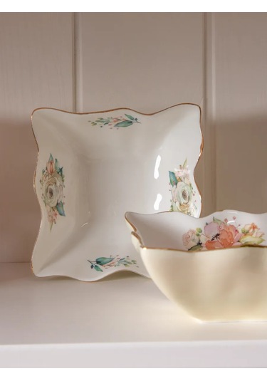 Lefard Krem Kabı Priz Sos Kabı 4 Parça Set 10 Cm Porselen 159720032